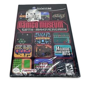 Namco Museum 50th Anniversary Nintendo GameCube 2005 14 Arcade Hits DOL P G5NE